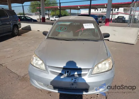 2005 Honda Civic Lx from USA, damaged, VIN JHMES16555S006038